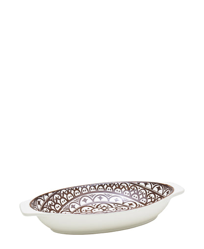 Shanghai Bowl 11cm - White & Brown