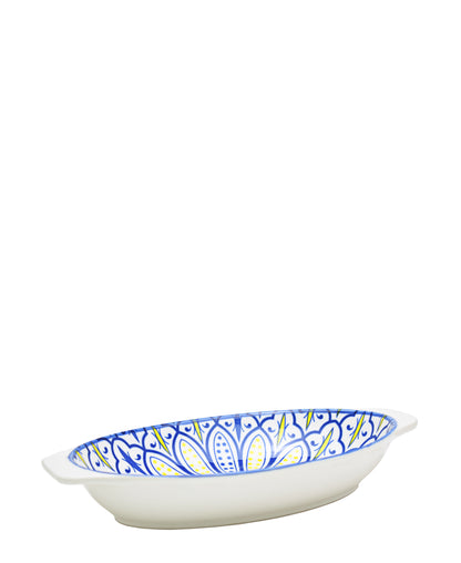 Shanghai Bowl 11cm - White, Blue & Yellow