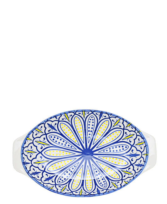 Shanghai Bowl 11cm - White, Blue & Yellow