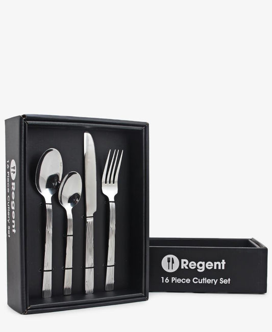 Regent 16 Piece Hamstead Cutlery Set - Silver