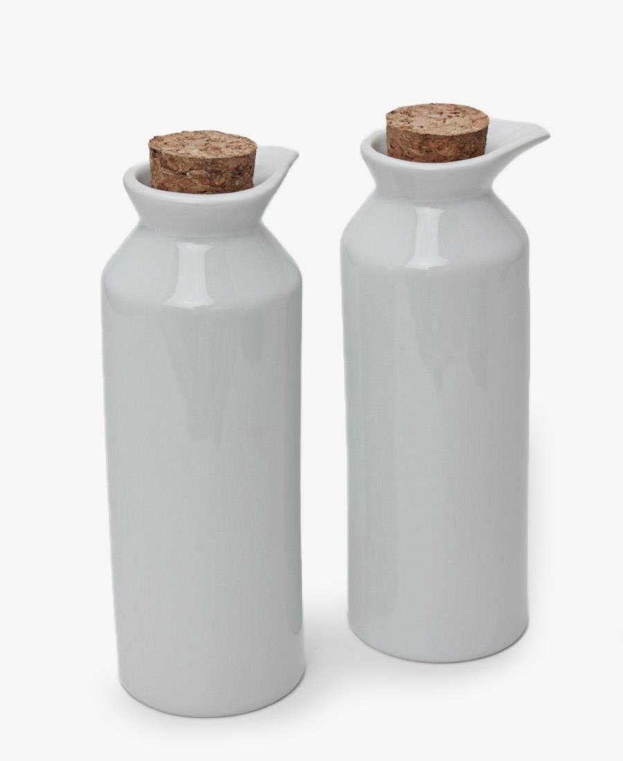 Eetrite Porcelain Oil & Vinegar Set - White