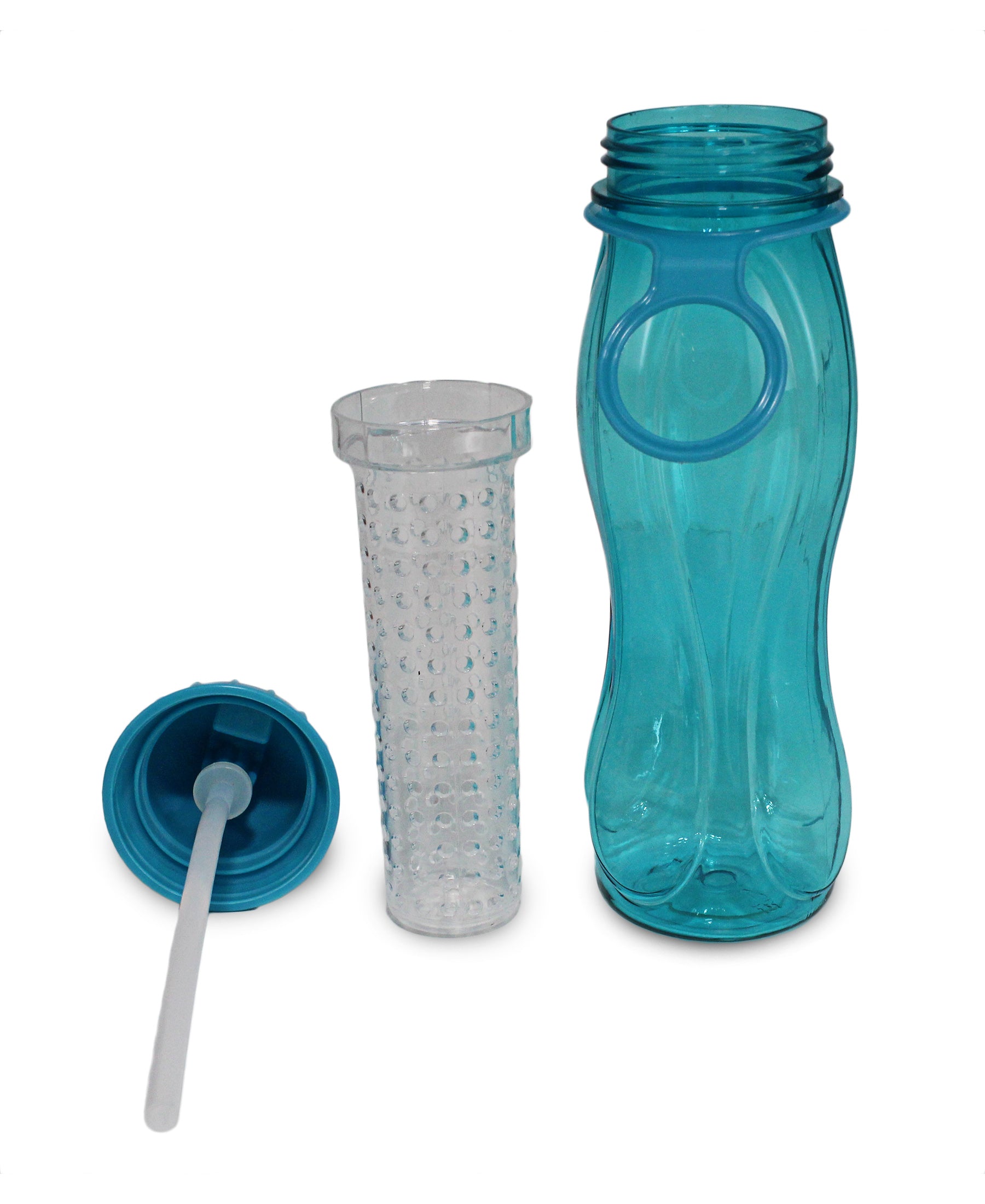 Aqua Water Bottle With Fruit Infuser - Blue