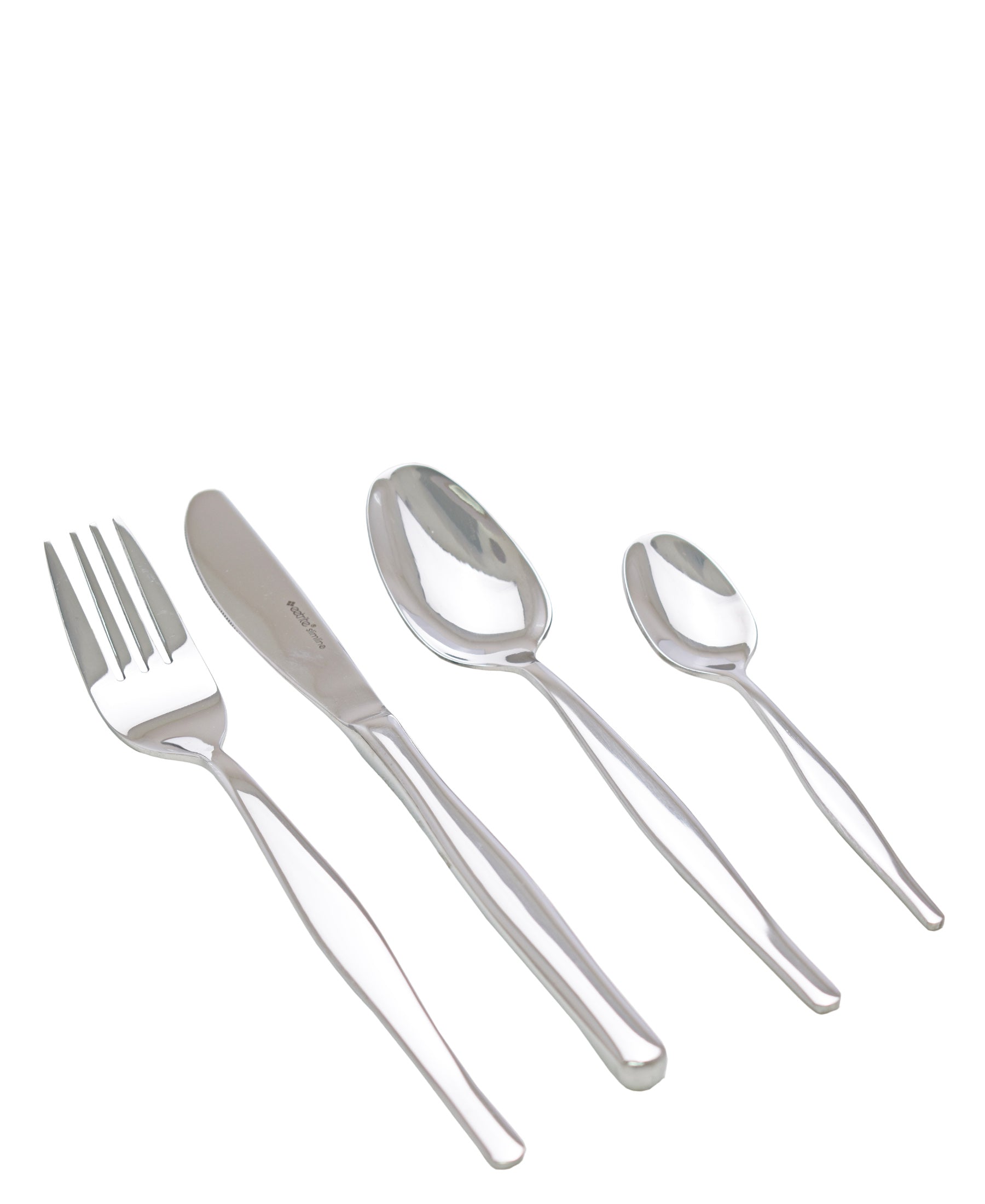Eetrite Slimline 16 Piece Cutlery Set - Silver