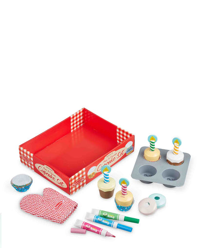 Melissa & Doug Bake & Decorate Cupcake Set