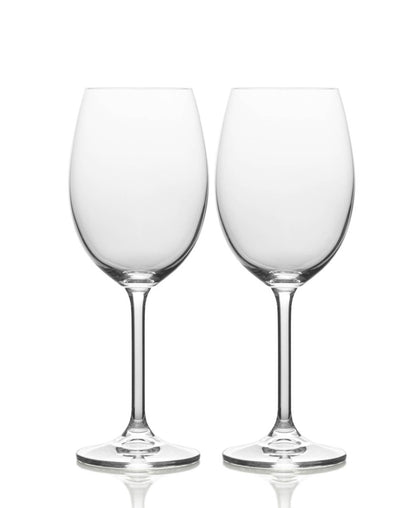 Kitchen Life Crystal Nitori Wine Glass 2 Piece - Clear