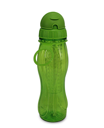 Aqua Water Bottle With Fruit Infuser - Green