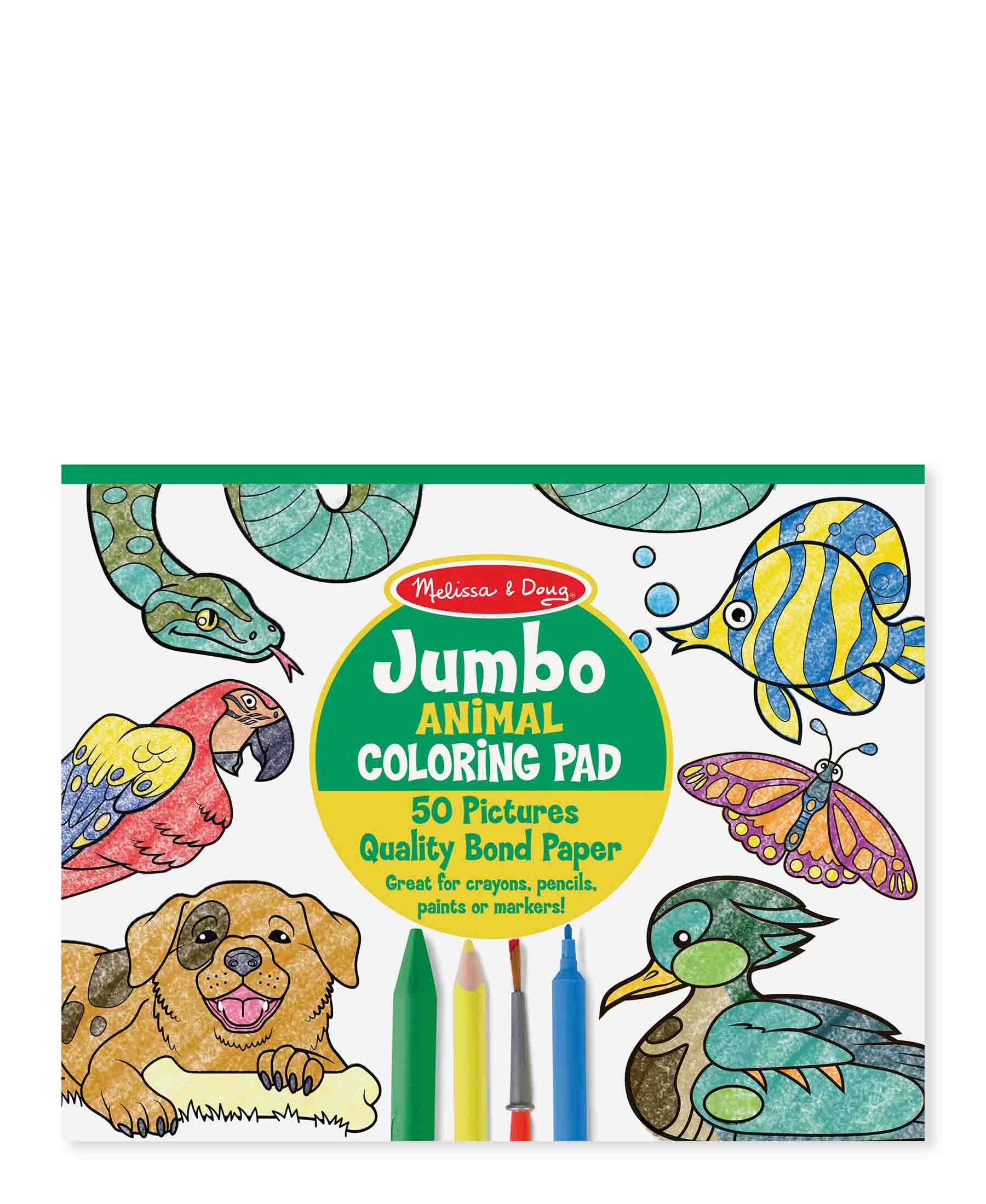 Melissa & Doug Jumbo Colouring Pad - Animals