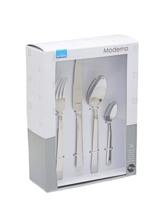 Amefa Moderno 16 Piece Cutlery Set - Silver