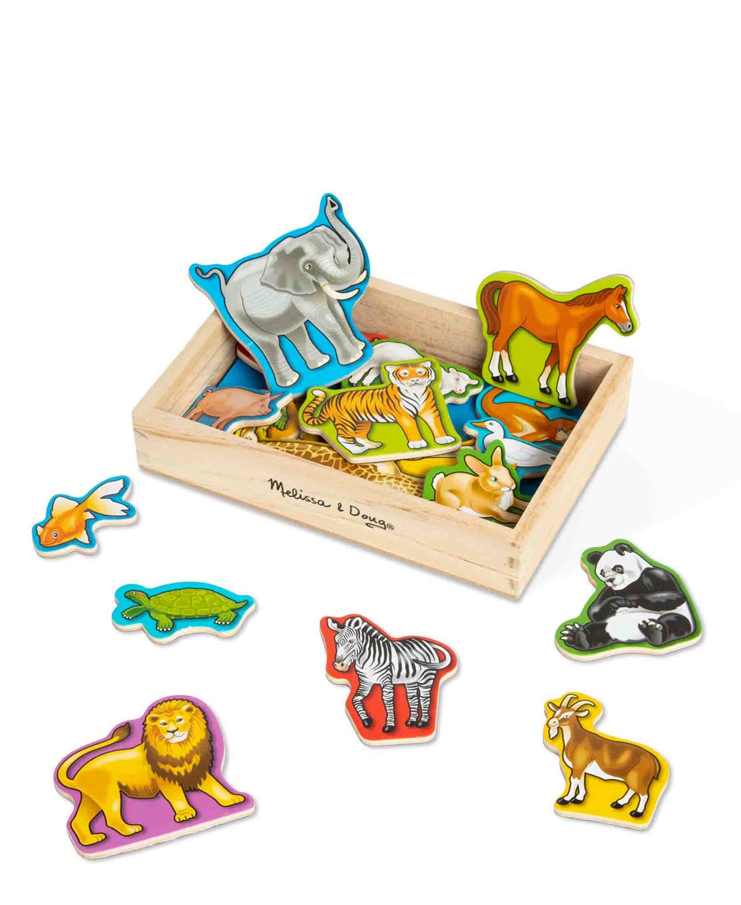 Melissa & Doug Wooden Animal Magnets