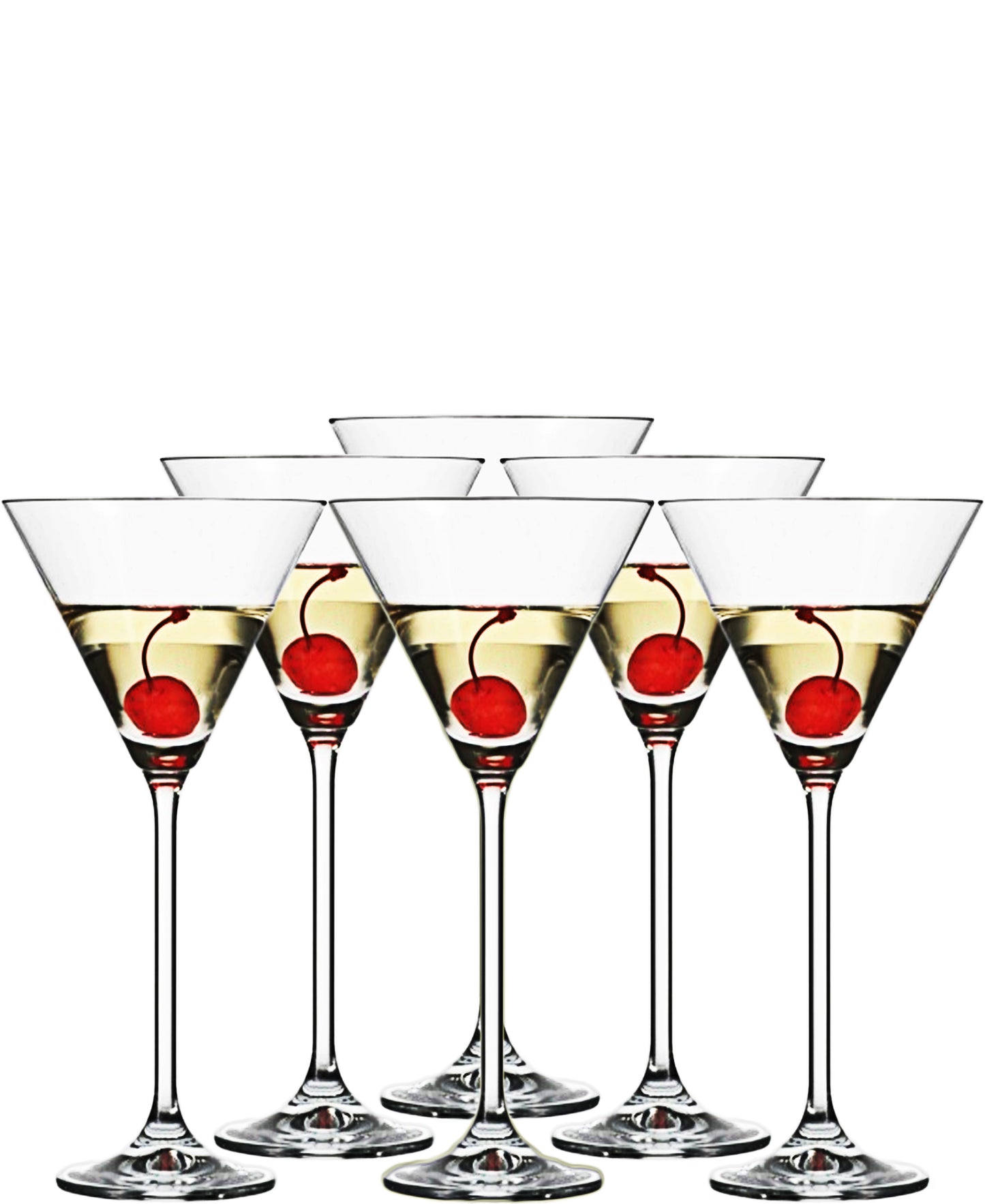 Bohemia Natalie Martini Glasses Set Of Six 280ML - Clear