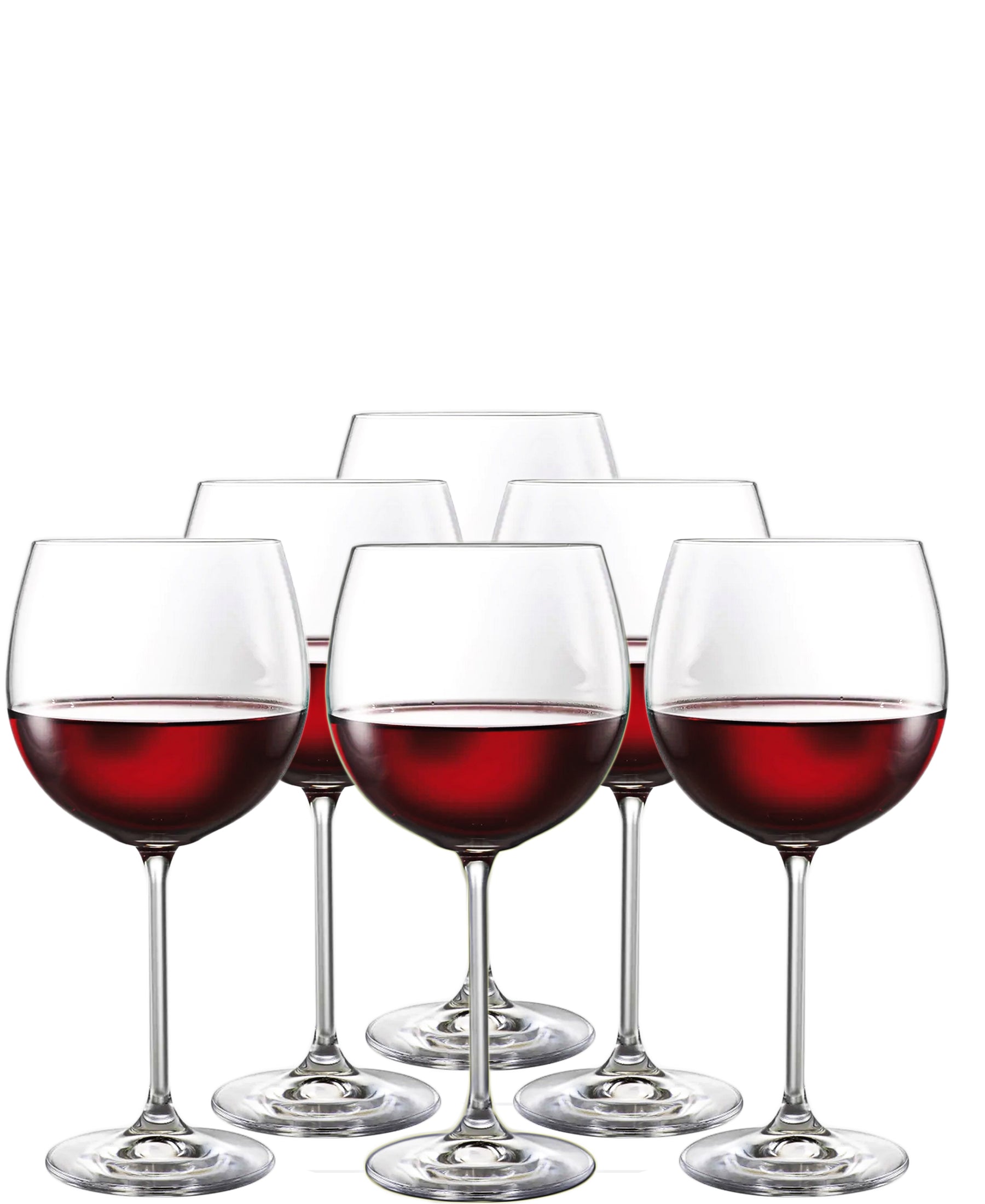 Bohemia Natalie Wine Glasses Set Of Six 570ML - Clear
