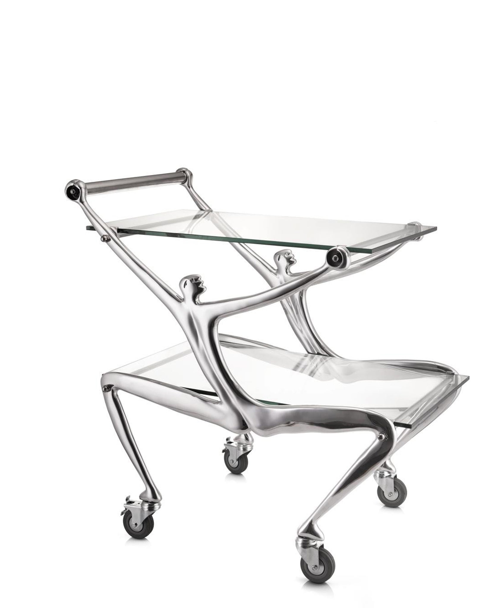 Carrol Boyes Drinks Trolley With Glass - Transparent