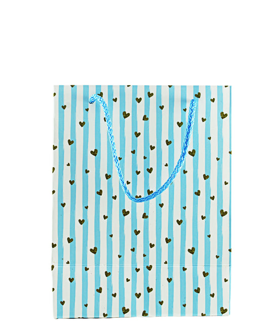 Urban Decor Sienna Gift Bag Small Mixed - Blue & White