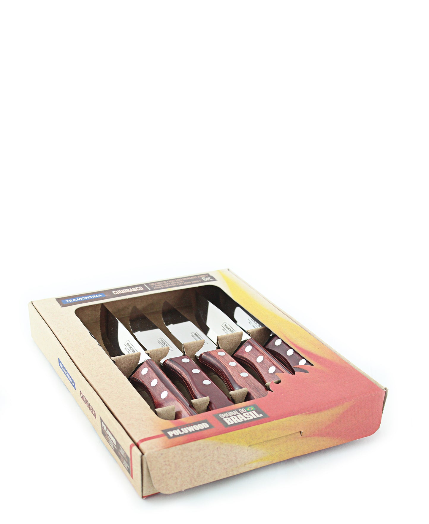 Tramontina Jumbo Knife Set 6 Piece - Red