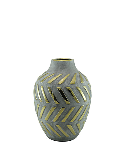 Urban Decor Gold Nugget Bottle Vase Small - Grey