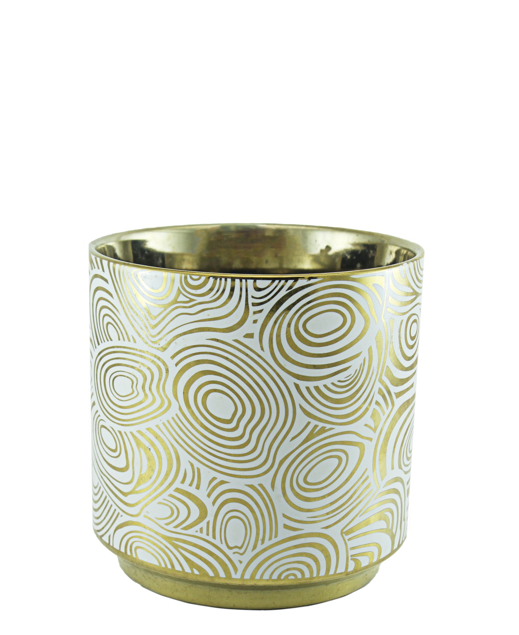 Urban Decor Ceramic Hallie Vase - Gold
