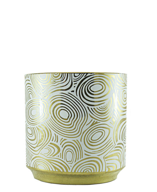 Urban Decor Ceramic Hallie Vase - Gold