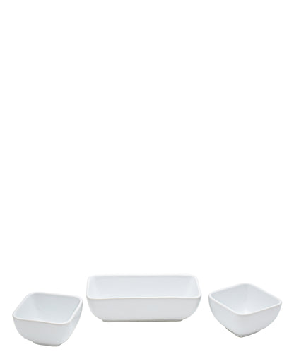 Eetrite Condiment Serving Set - White