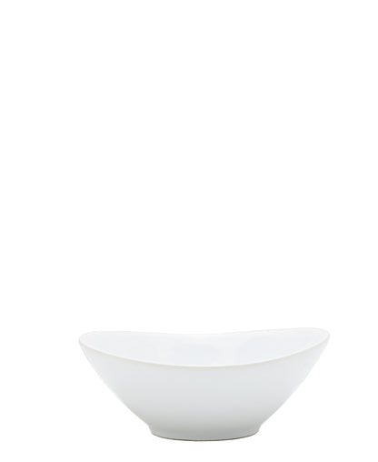 Eetrite 3 Oval Mini Bowls With Wooden Tray - White