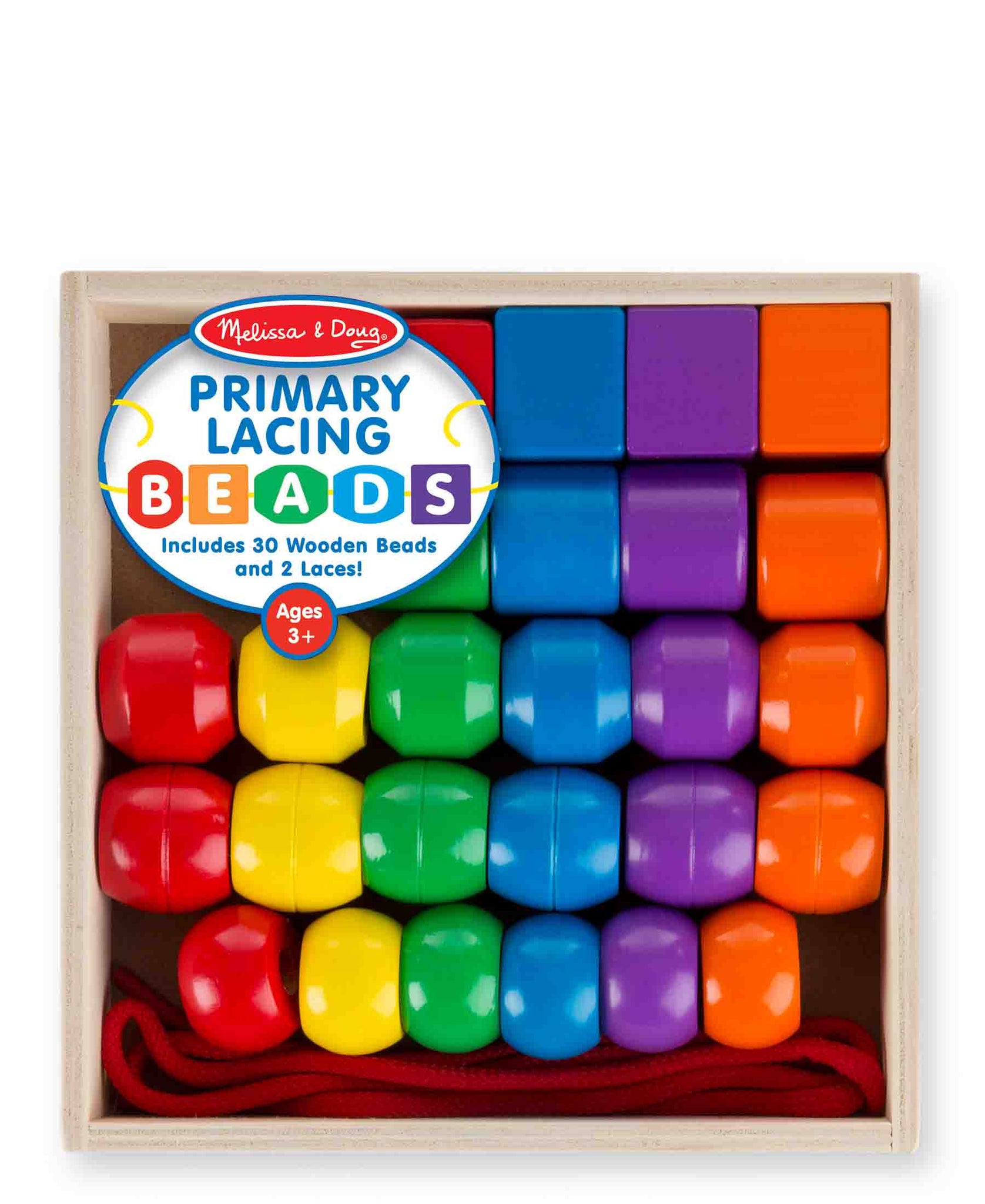 Melissa & Doug Primary Lacing Beads The Culinarium