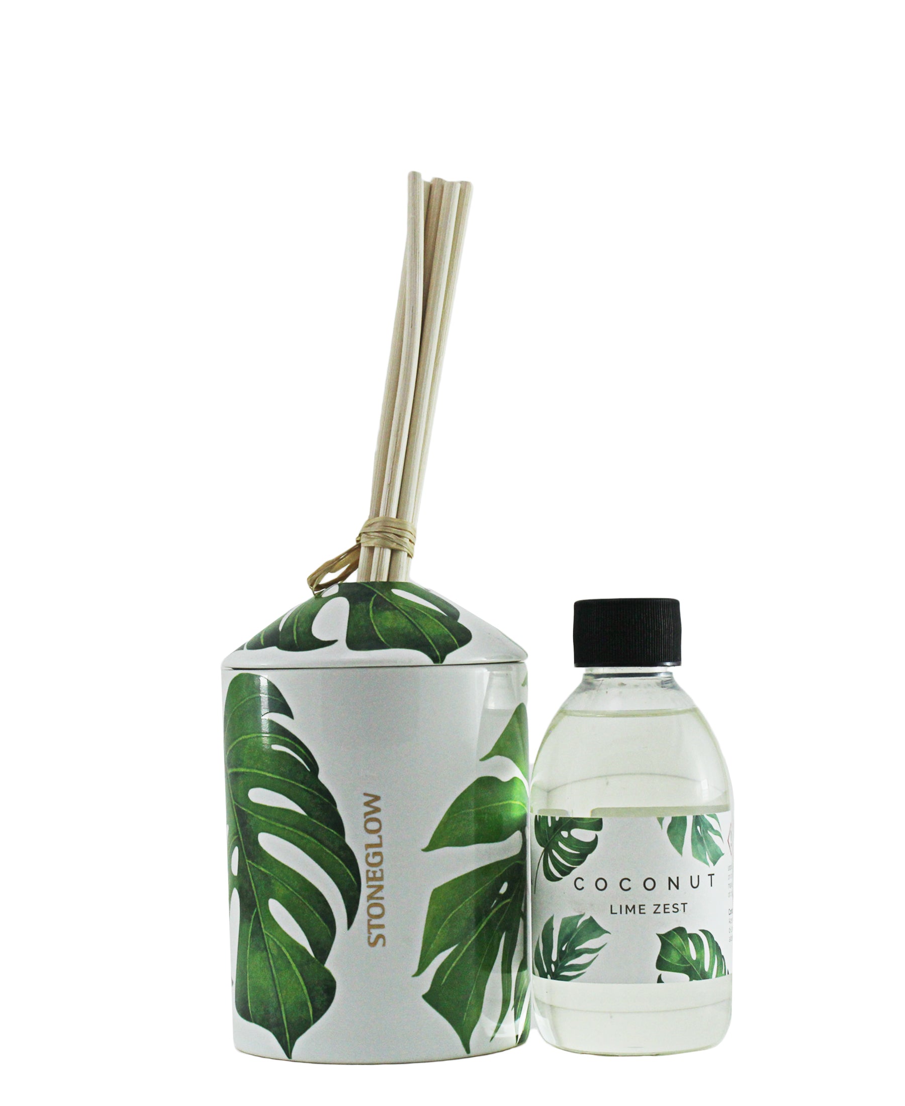 Stoneglow Hibiscus Coconut & Lime Zest Diffuser - Green