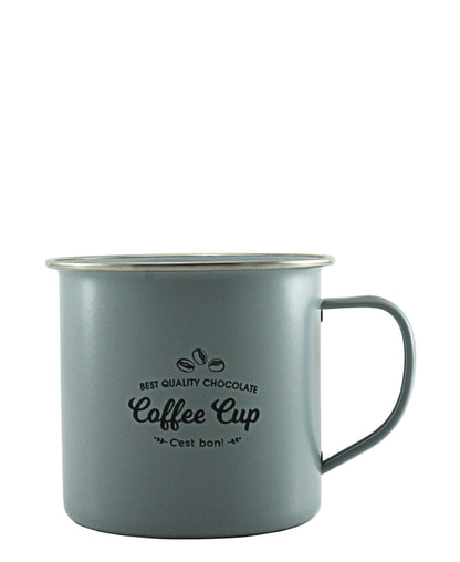 Kitchen Life Enamel French Mug - Blue Metal