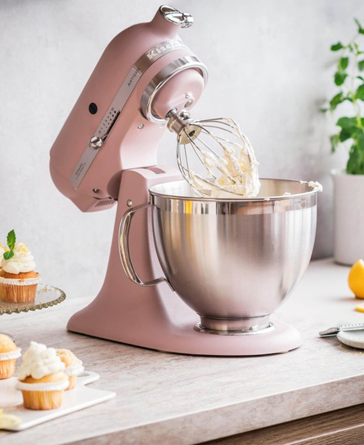 KitchenAid Artisan 4.8L Stand Mixer Feather Pink The Culinarium