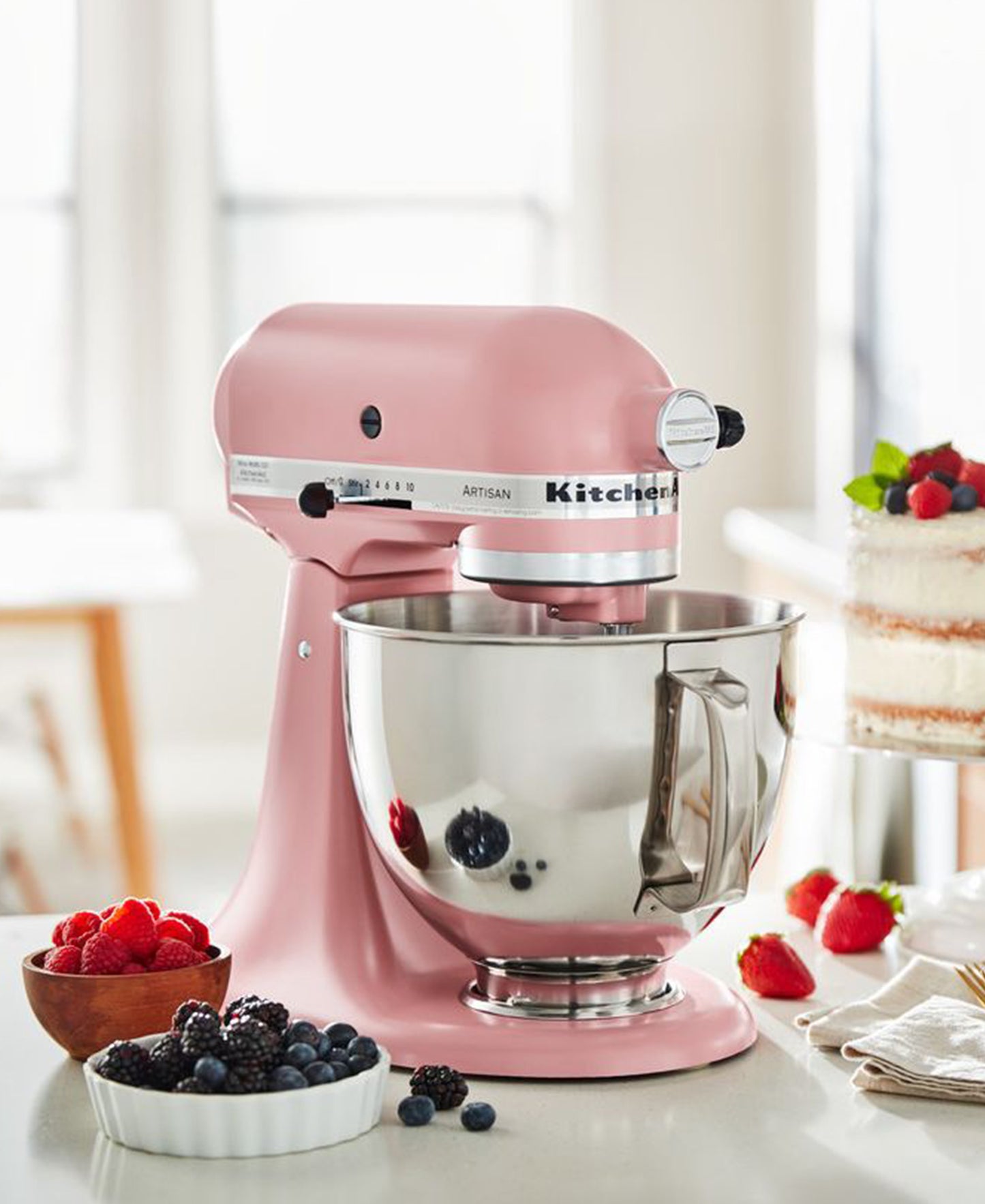 KitchenAid Artisan 4.8L Stand Mixer - Dried Rose