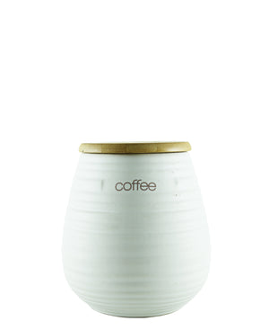 Ciroa Coffee Storage Jar - White