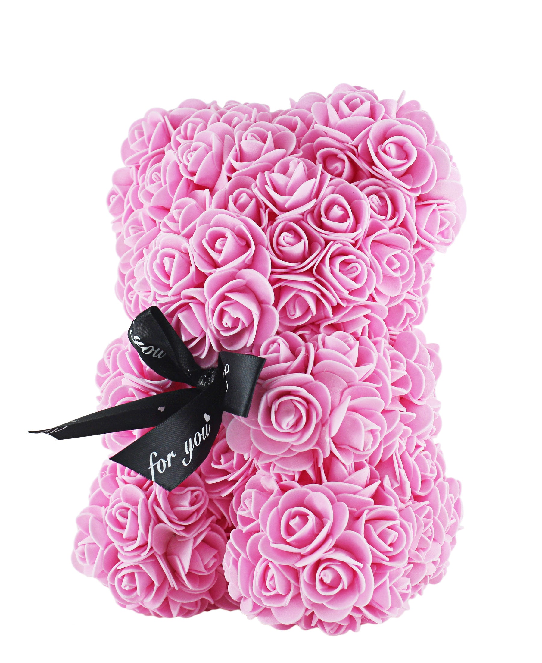 Lovers Design Floral Teddy Bear - Pink