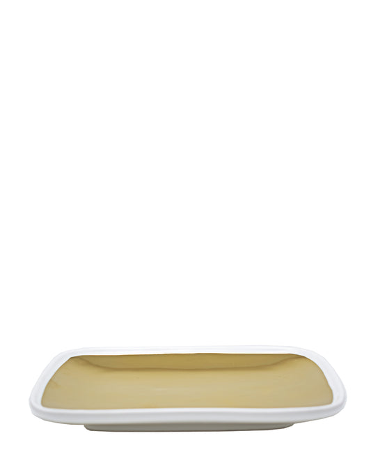 Symphony Adorn Tray 19,5cm - White & Gold