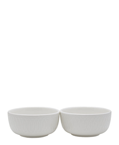 Symphony Spiro Dip Bowl Set Of 2 - White