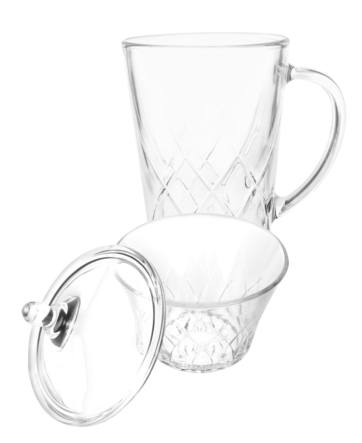 Luminarc Swivel Mug & Sugar Bowl - Clear