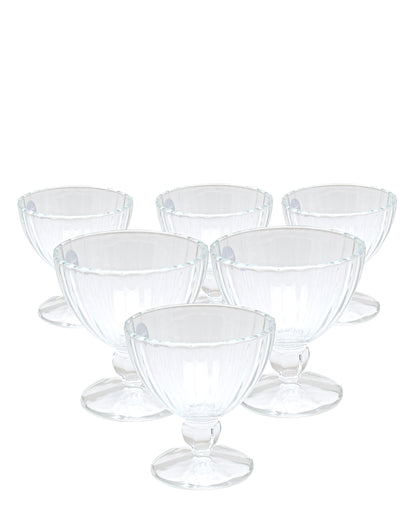 Luminarc Quadro Ice Cream Sundae 6pc - Clear