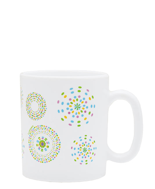 Luminarc Rainbow Essence Mug 320ml - White With Rainbow Print