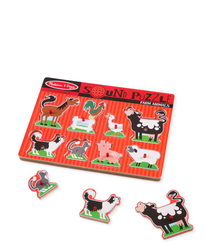 Melissa & Doug Farm Animals Sound Puzzle