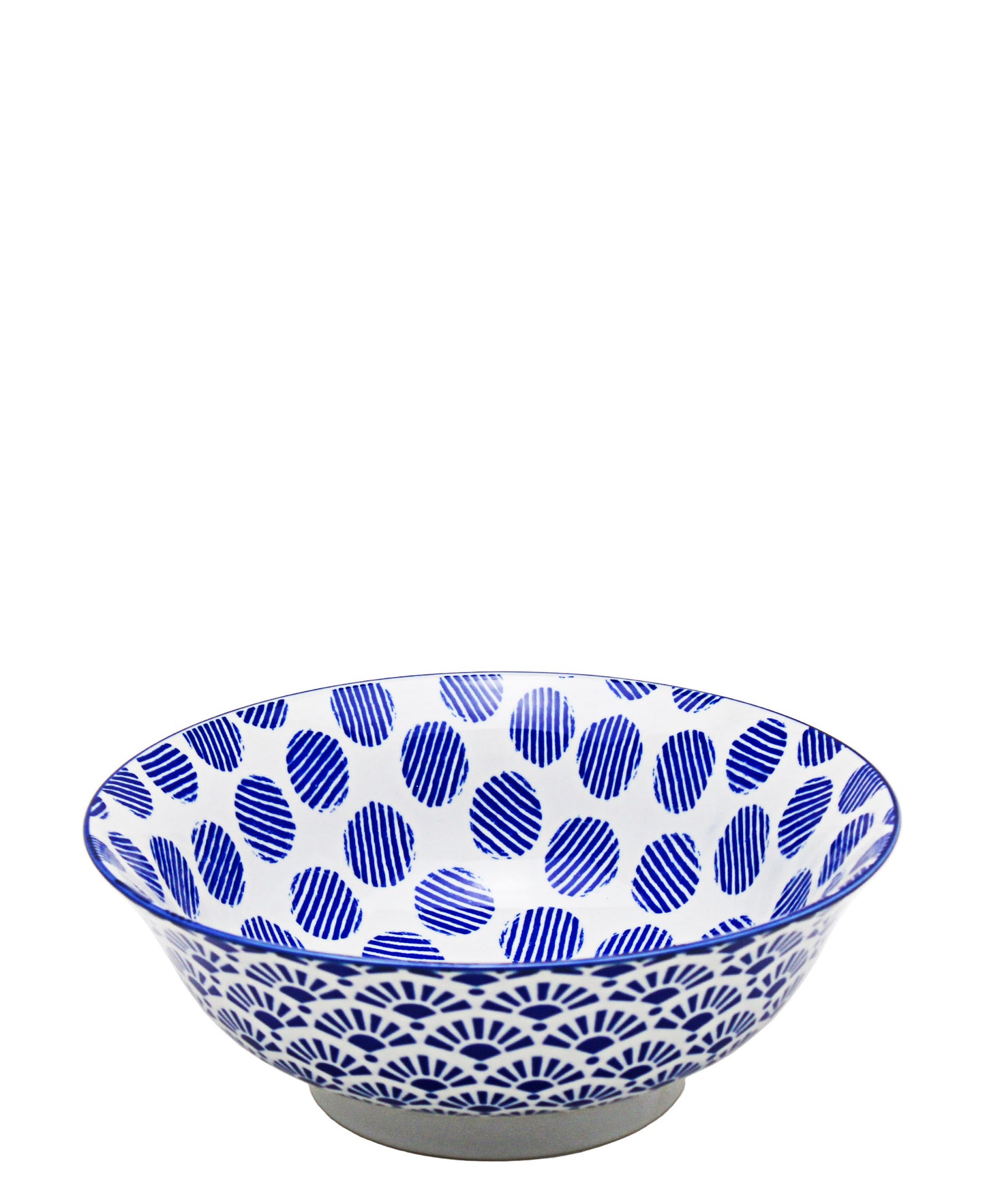 Shanghai Footed Bowl - Blue & White