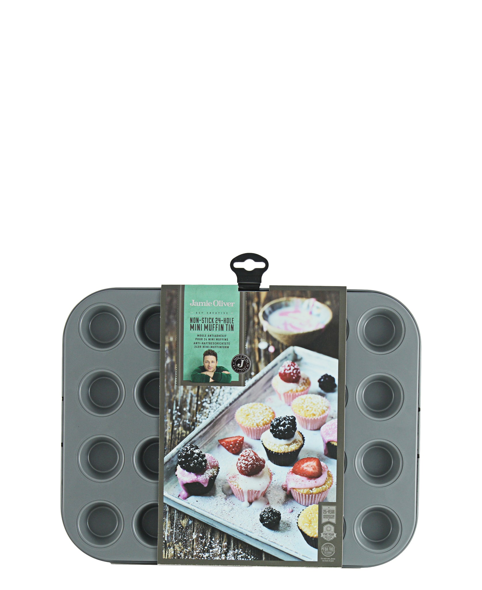 Jamie Oliver Mini Muffin Tray 24 Holes Black The Culinarium