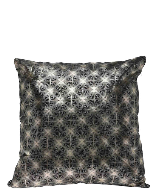 Urban Decor Velvet Cushion 45 X 45cm - Black & Silver