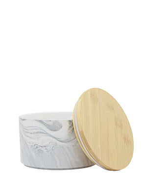 Ciroa Marble Canister White & Grey - Small