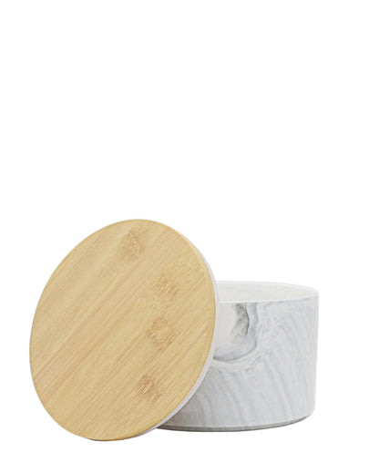 Ciroa Marble Canister White & Grey - Small