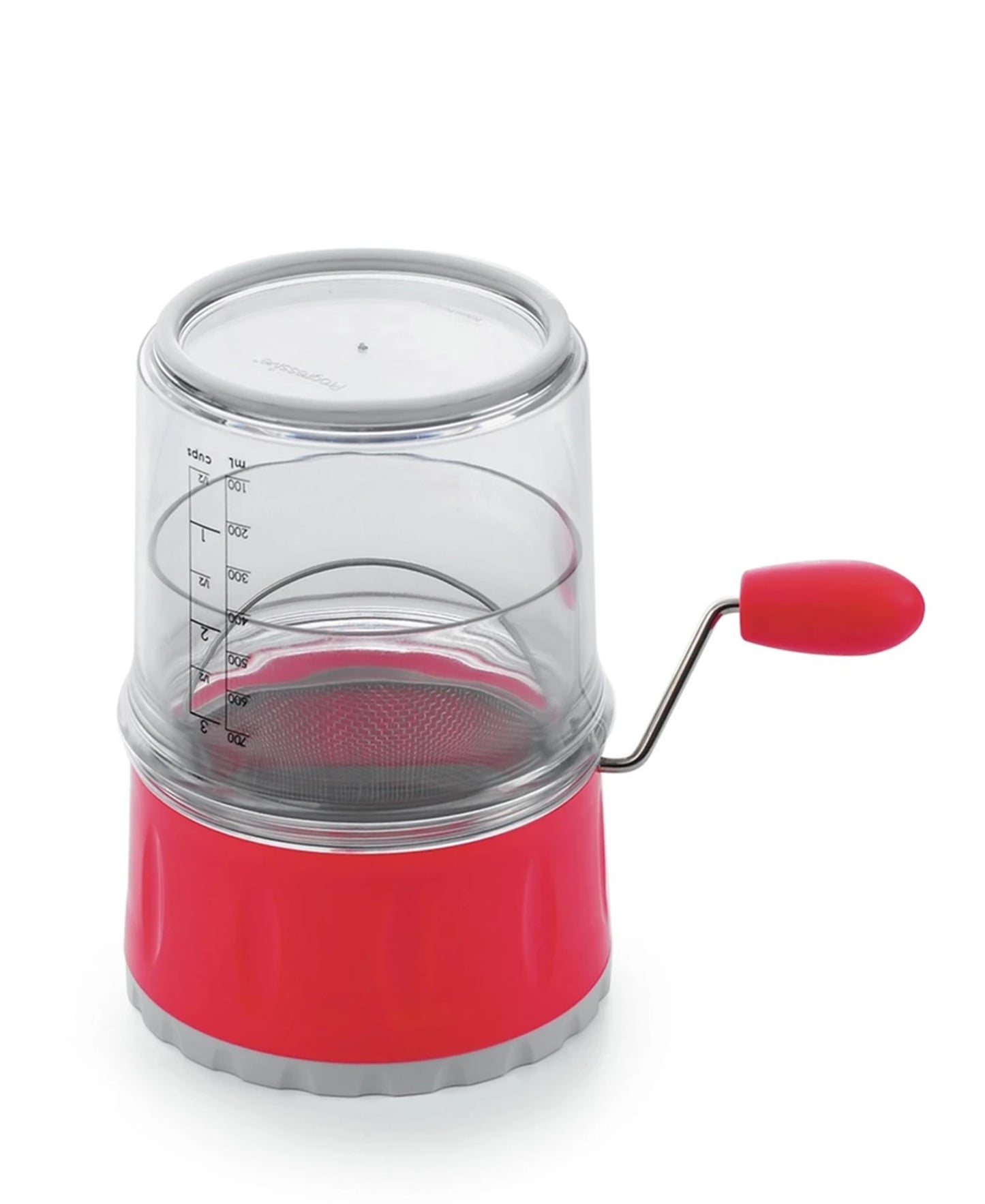 Progressive Measuring Flour Sifter - Red