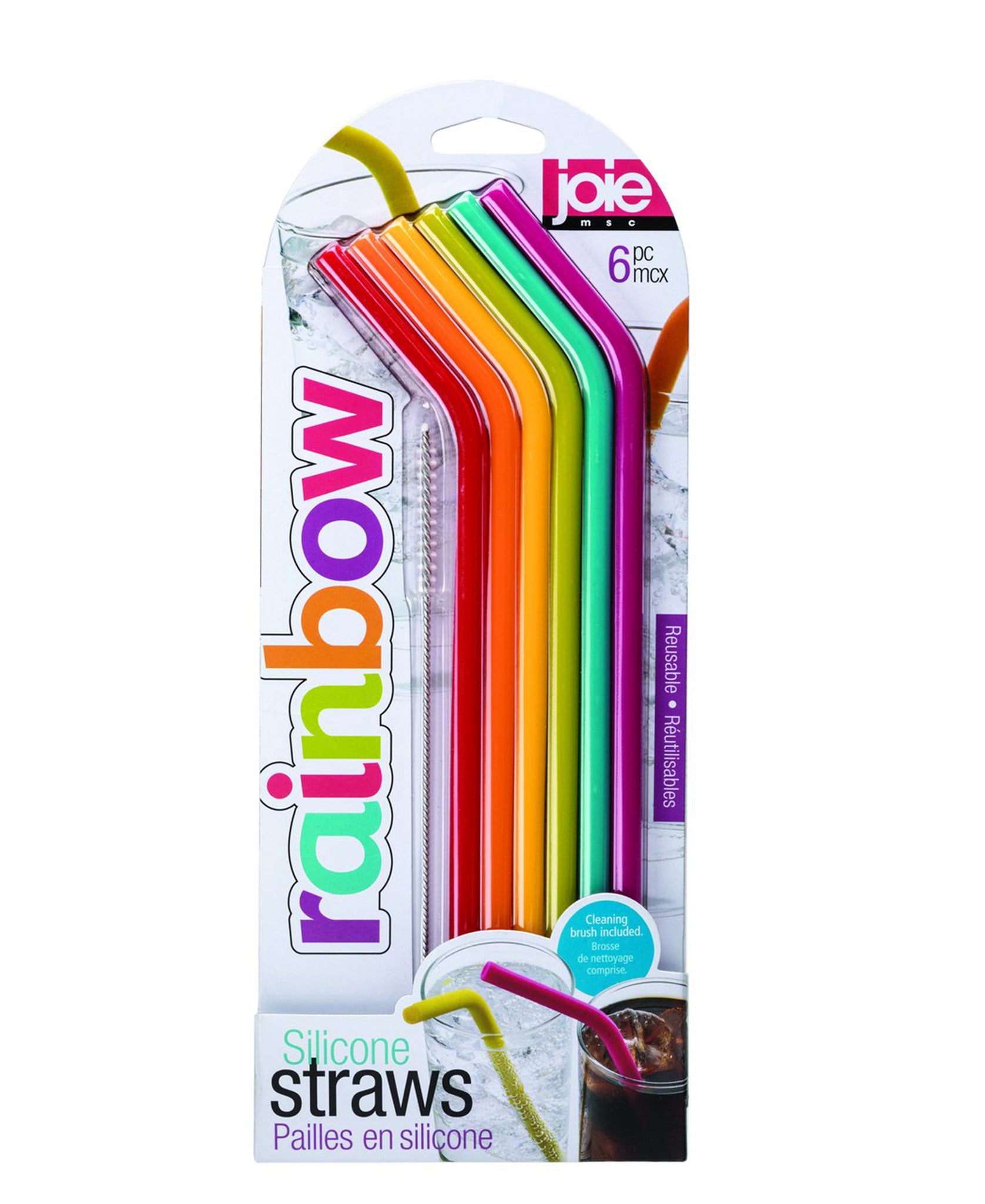 Joie 6 Piece Straws - Multi