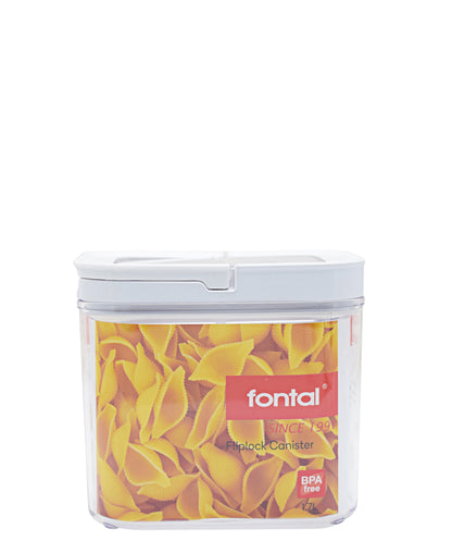 Fontal 1.7L Fliplock Canister - Clear