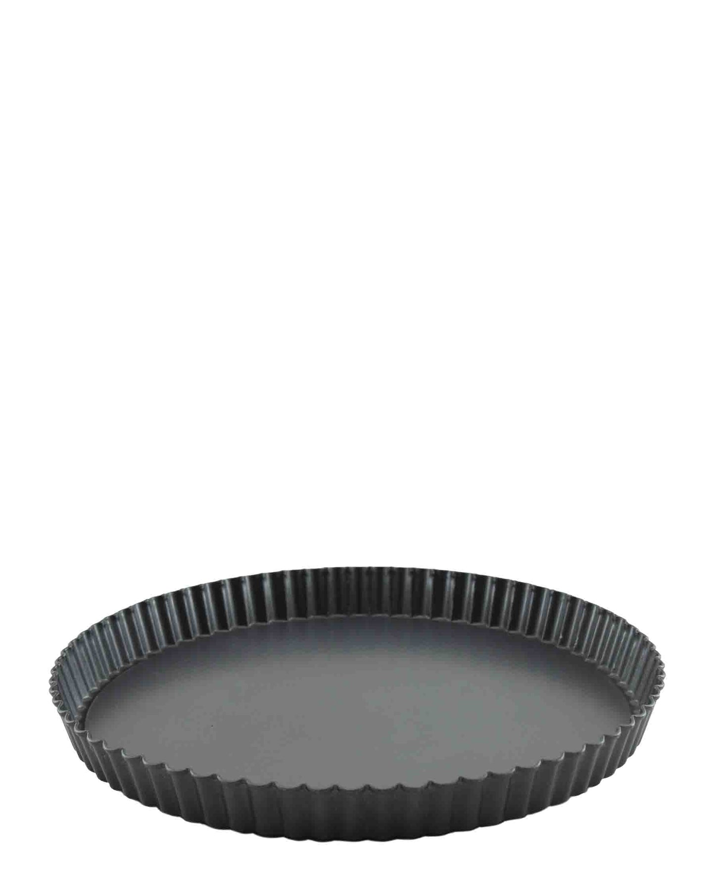 Kitchen Life Round Milk Tart Tray Tin 30cm - Grey