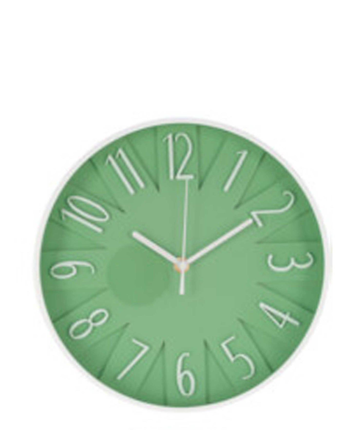 Urban Decor 24.8cm Wall Clock - Green & White
