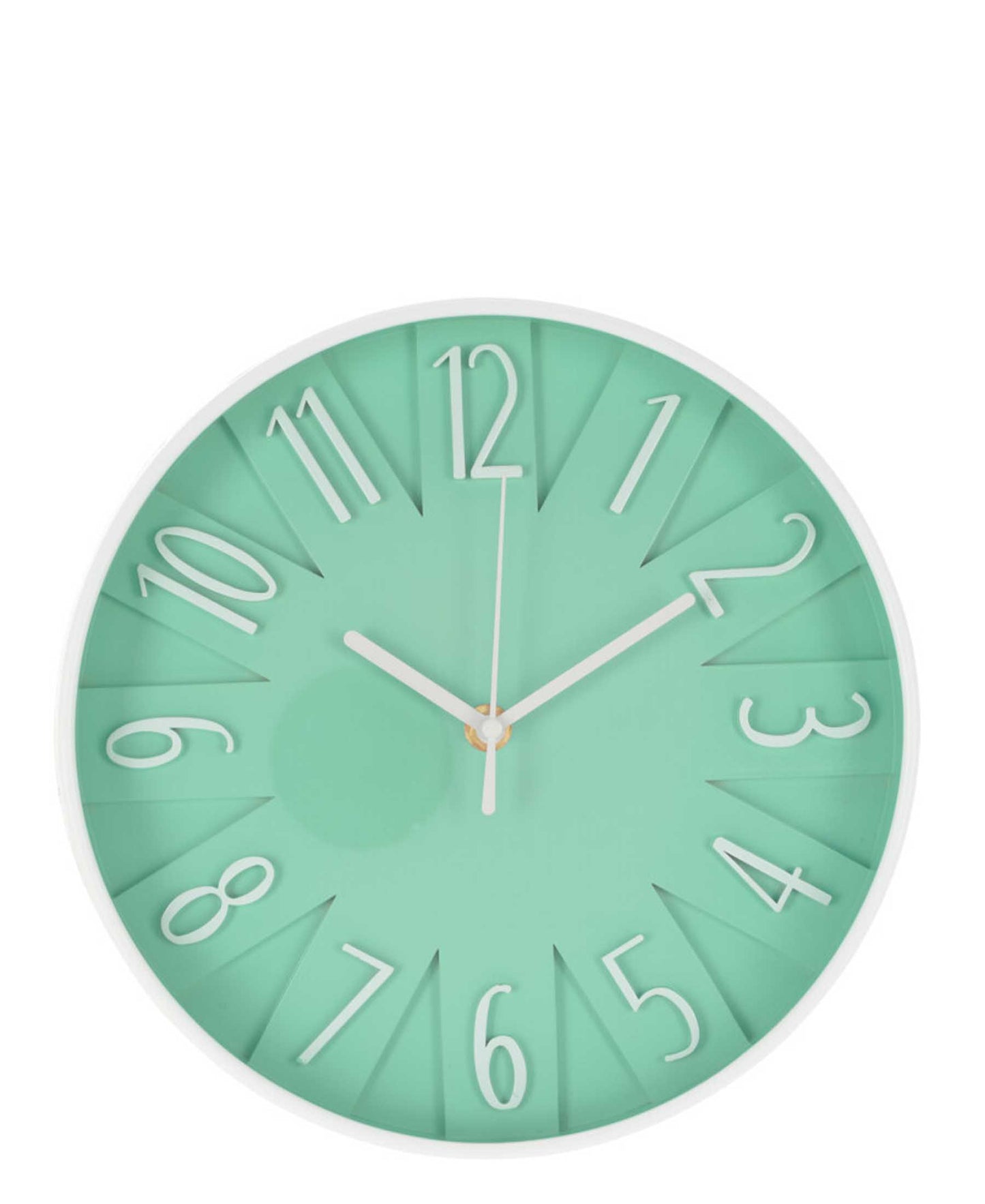 Urban Decor 24.8cm Wall Clock - Green & White