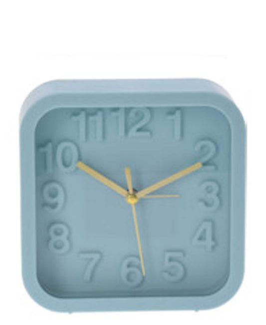 Urban Decor Square Alarm Clock 13.2cm - Blue