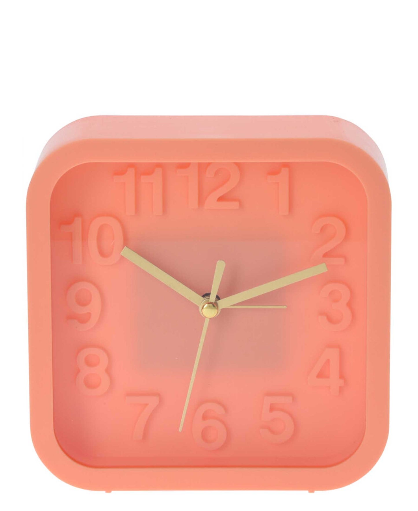 Urban Decor Square Alarm Clock 13.2cm - Orange