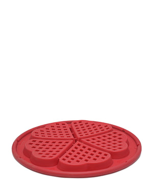 Tefal Proflex Silicone Waffle 5 Hearts - Red